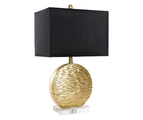 Настолна лампа DKD Home Decor Черен полиестер Акрилен Смола Златен (36 x 24 x 62 cm)