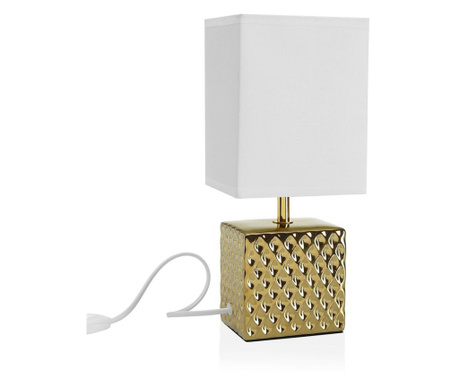Настолна лампа Златен Порцелан (11 x 13 x 30 cm)