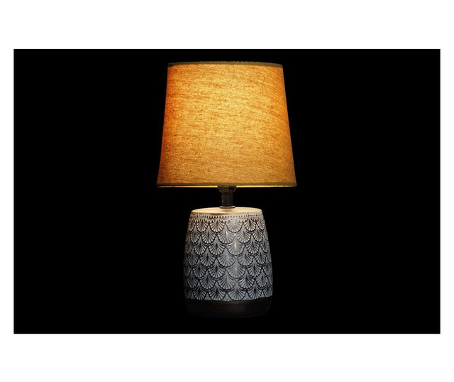 Настолна лампа DKD Home Decor 25W Розов Кафяв Оранжев Тъмно сив 220 V (17 x 17 x 30 cm) (3 броя)