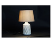 Настолна лампа DKD Home Decor 25W Бежов Бял 220 V (25 x 25 x 39 cm) (2 броя)