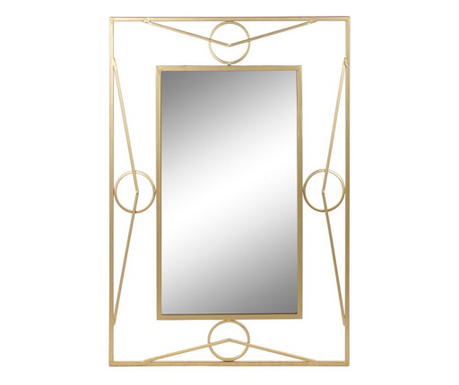 Стенно огледало DKD Home Decor Златен Метал (71 x 3 x 92 cm)
