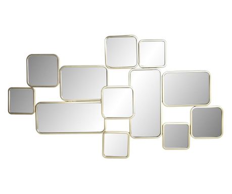 Стенно огледало DKD Home Decor Златен Метал (97,5 x 2,5 x 56 cm)
