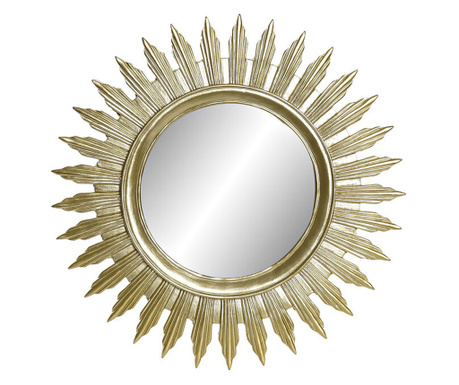 Стенно огледало DKD Home Decor Огледало Златен Смола (38 x 2 x 38 cm)