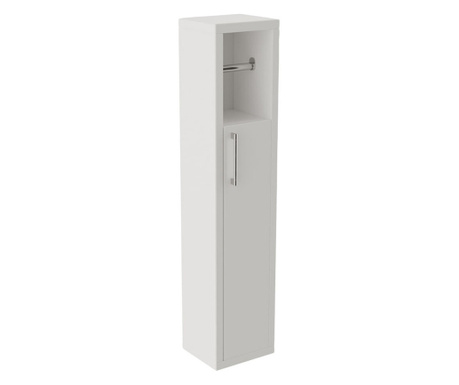 Шкаф за баня с поставка за тоалетна хартия Kalune Design 854KLN4302, 70х15 см, Меламиново покритие, Бял