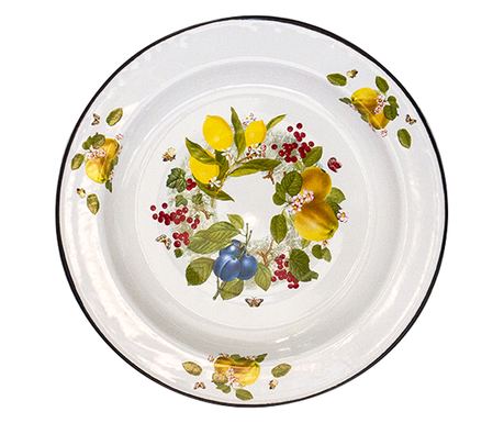 RAKI FRUCTOVAI SAD Farfurie adanca ruseasca emailata 2l, D36cm, otel carbon