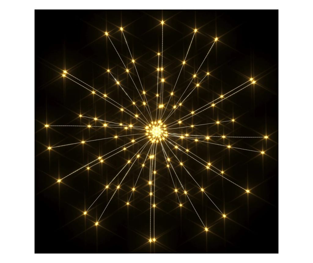 Božićna svjetiljka s vatrometom, 140 LED-ica, toplo bijela, 20 cm - 4