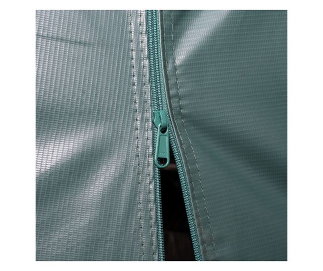 Uklonjivi šator za stoku PVC 550 g/m² 3,3 x 8 m tamnozeleni