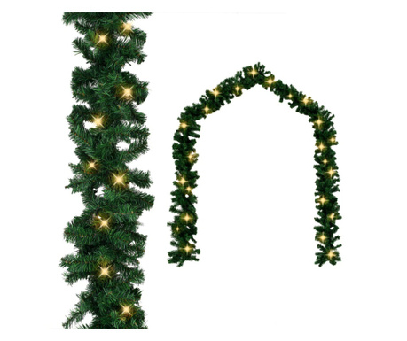 Коледен гирлянд с LED лампички, 10 м