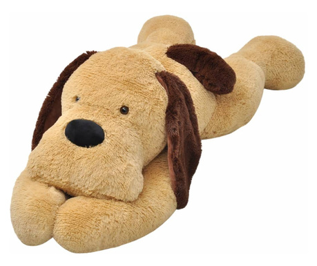 Плюшена играчка куче, кафяв плюш,120 см