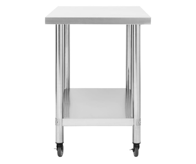 Kuhinjski radni stol s kotačima 100x60x85 cm nehrđajući čelik