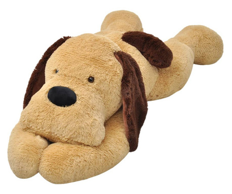 Плюшена играчка куче, кафяв плюш,160 см