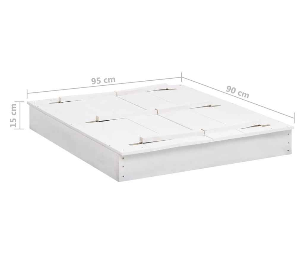 Peskovnik iz lesa jelke bel 95x90x15 cm - 15
