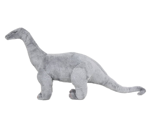 álló, szürke plüss brachiosaurus XXL