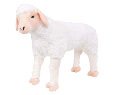 Παιχνίδι Πρόβατο σε Όρθια Στάση Λευκό XXL Λούτρινο
