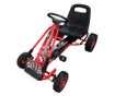 Crveni Go kart s podesivim sjedalom pedalama
