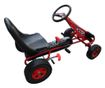 Crveni Go kart s podesivim sjedalom pedalama