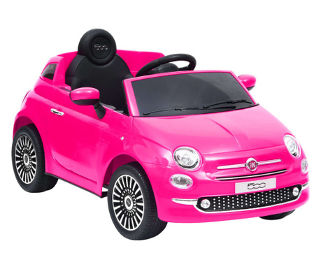 Elektryczny samochód jeździk Fiat 500, różowy