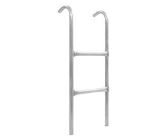 Ljestve za trampolin s 2 prečke čelične srebrne 72 cm