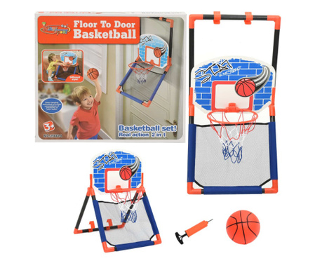 Dětská multifunkční basketbalová hrací sada na zem i na dveře