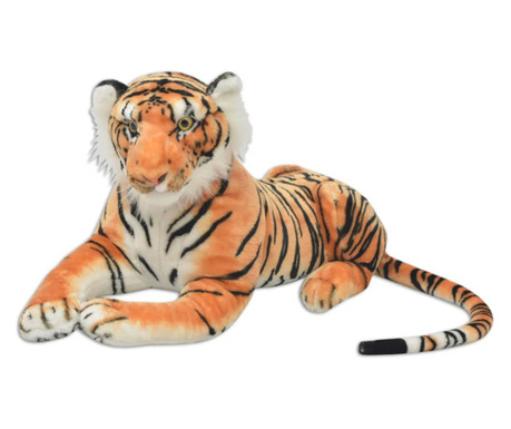 Zabawka tygrys pluszowy, brązowy, XXL