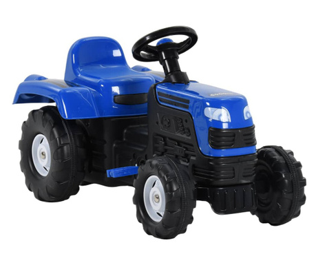 Traktor dziecięcy z pedałami, niebieski