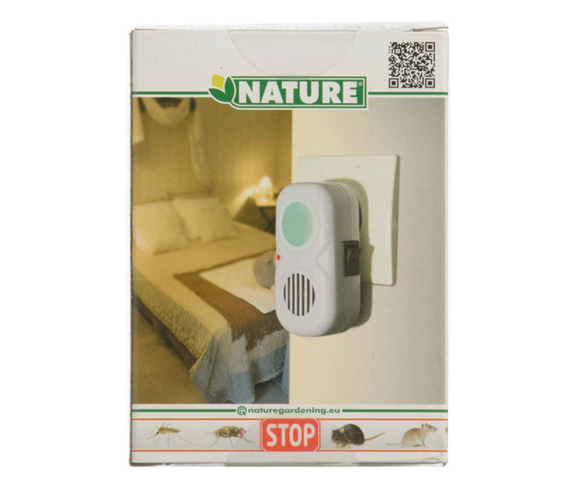 Elektryczny, ultradźwiękowy odstraszacz gryzoni i insektów, 25 m²