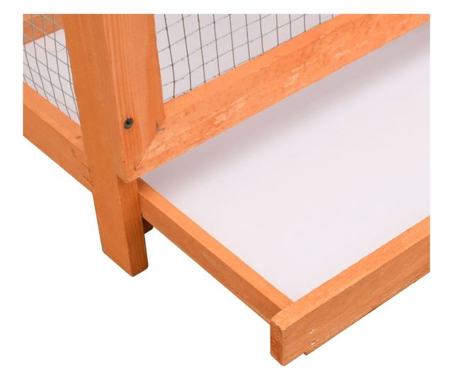 Kavez za ptice od masivne borovine i jelovine 125,5x59,5x164 cm