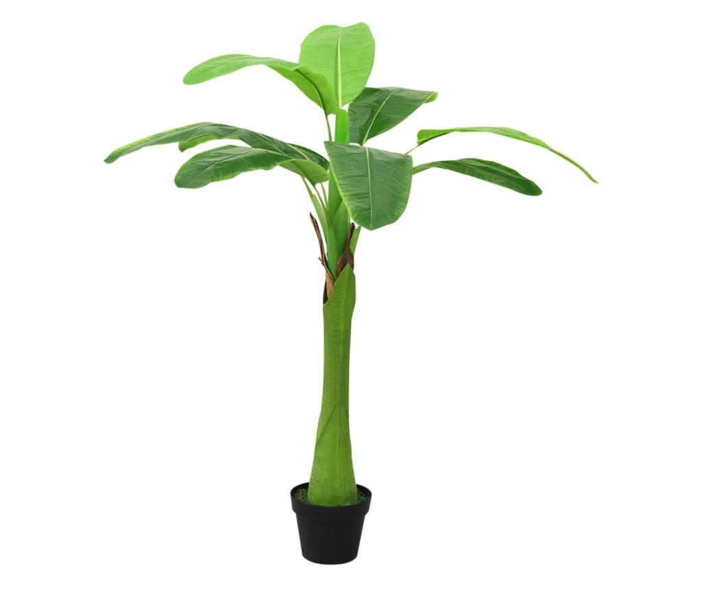 Umjetna banana s potom, zelena, 140 cm - 2