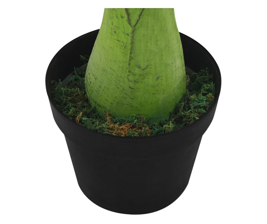 Umjetna banana s potom, zelena, 140 cm - 6