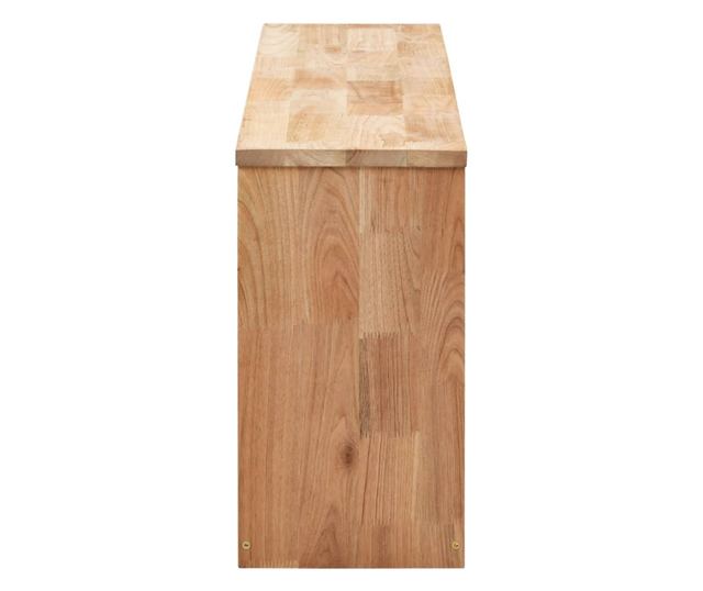 Klupa za pohranu cipela, 94x20x38 cm, masivno drvo oraha