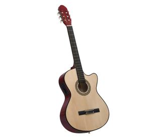 Κιθάρα Western Classical Cutaway με Ισοσταθμιτή 6 Χορδές Μαύρη
