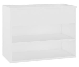 Bancheta pantofar, alb, 60x30x45 cm, PAL