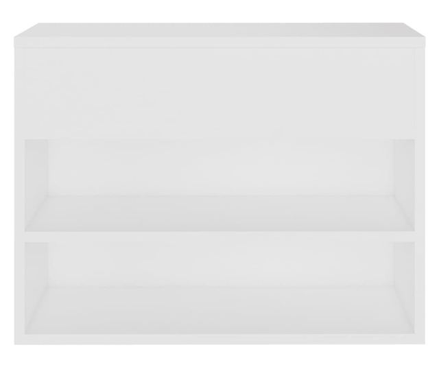 Bancheta pantofar, alb, 60x30x45 cm, PAL