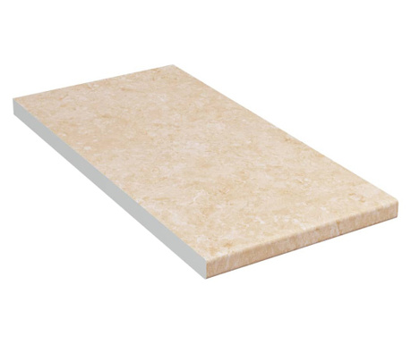 bézs forgácslap márványtextúrájú konyhapult 30 x 60 x 2,8 cm