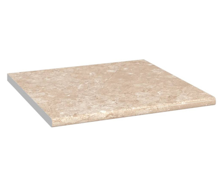 bézs forgácslap márványtextúrájú konyhapult 60 x 60 x 2,8 cm