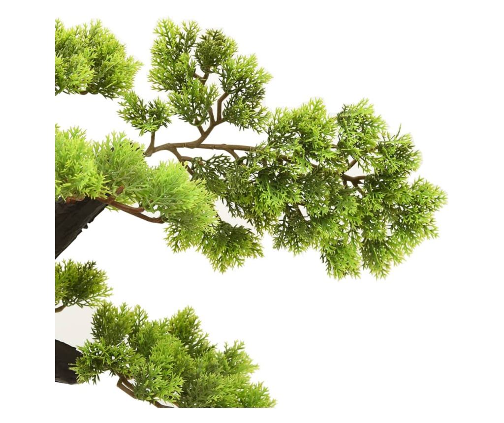 Umjetni bonsai čempres s loncem, zelen, 70 cm - 4