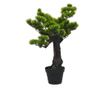 Umjetni bonsai Pinus s loncem, zelen, 70 cm thumbnail 1