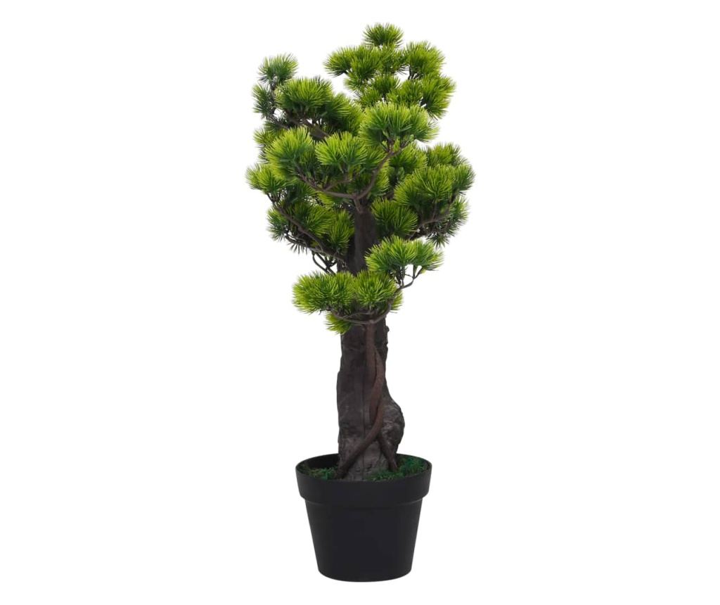 Umjetni bonsai Pinus s loncem, zelen, 70 cm - 3