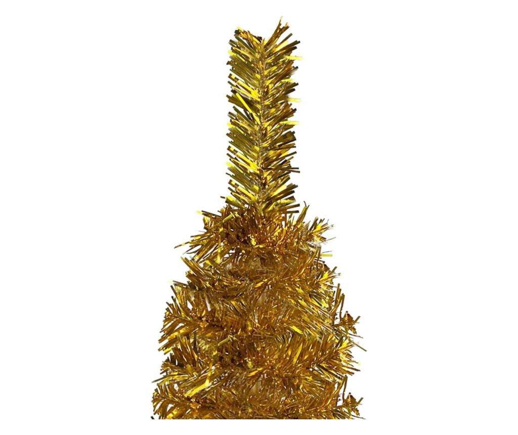 Uski umjetni božićni bor, zlatni, 240 cm - 3