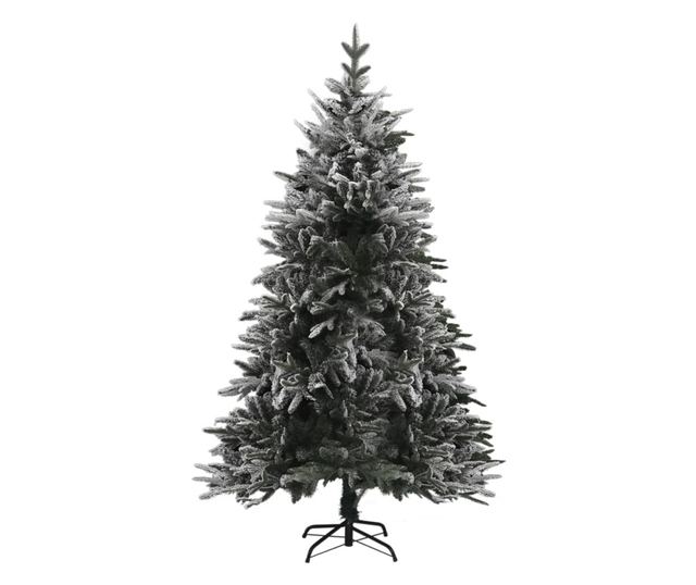 Umjetno božićno drvce sa snijegom, zeleno, 210 cm, PVC & PE