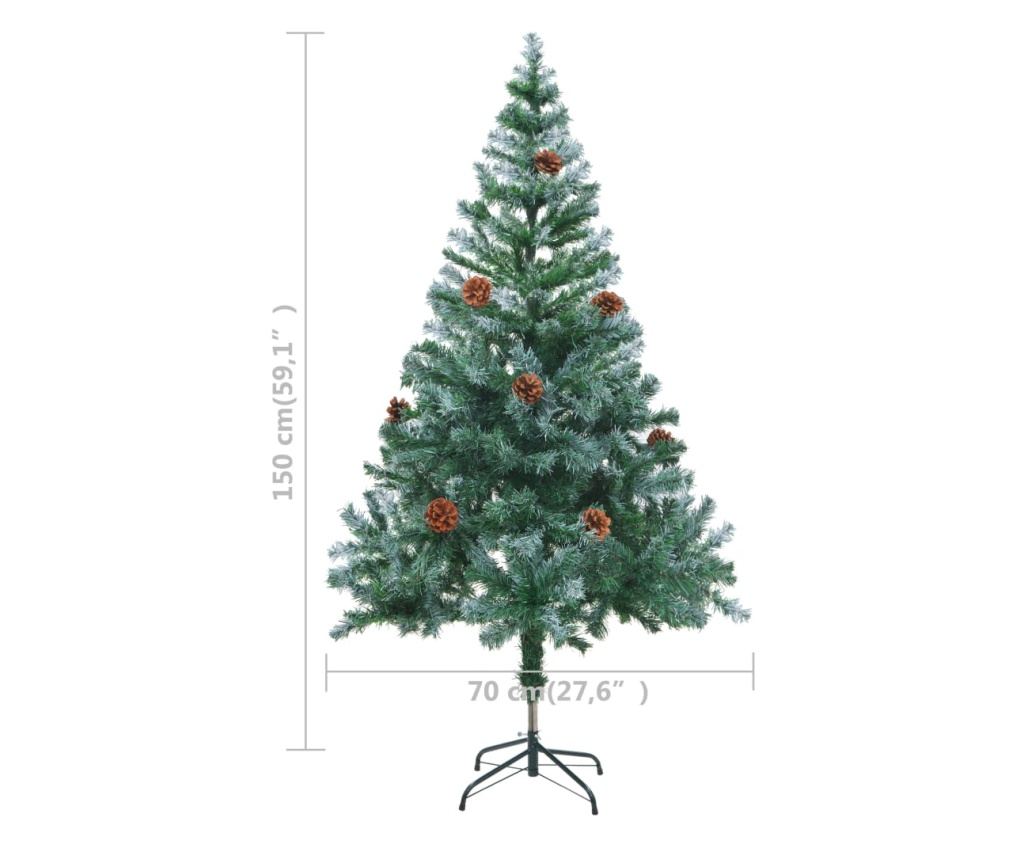 Umjetno božićno drvce s češerima 150 cm - 7