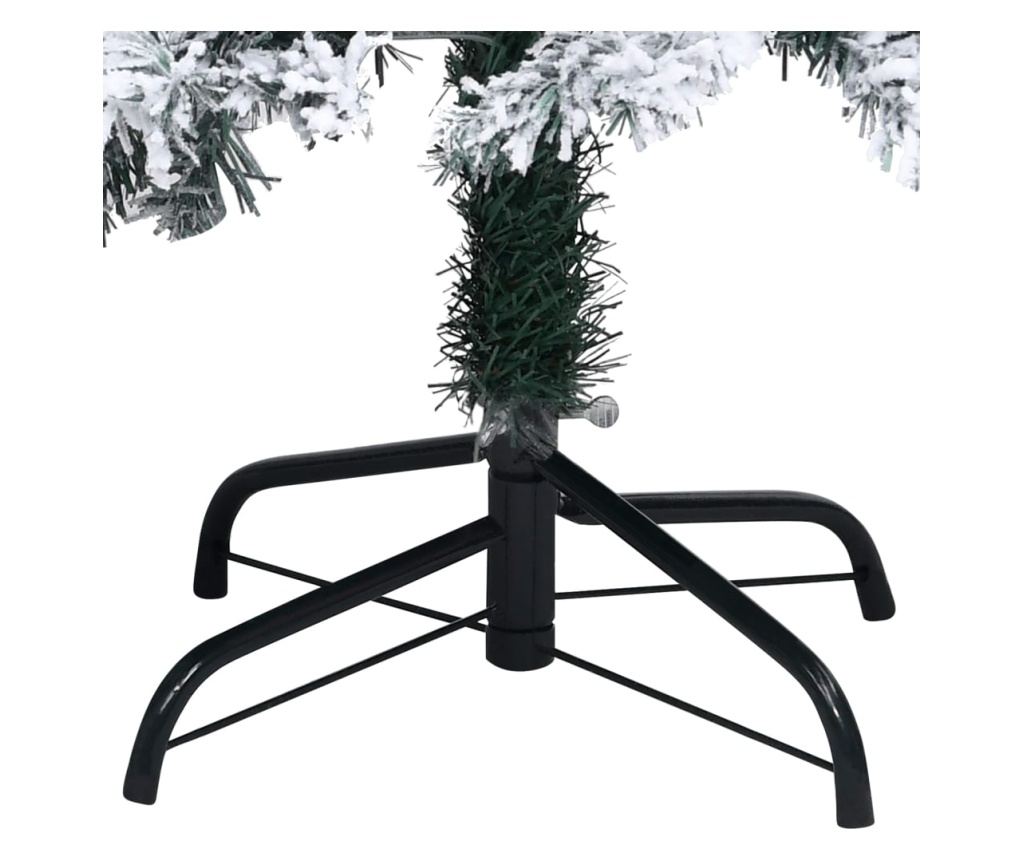 Umjetno božićno drvce sa snijegom, zeleno, 120 cm, PVC - 5