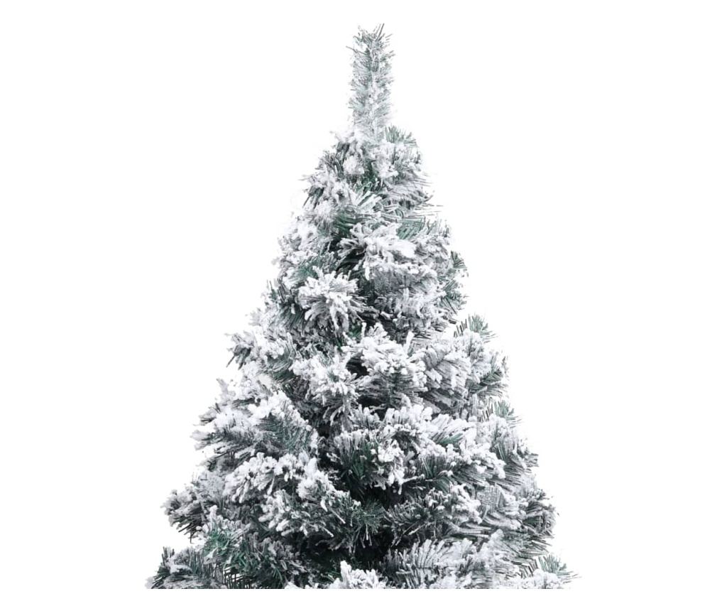 Umjetno božićno drvce sa snijegom, zeleno, 120 cm, PVC - 3