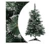 Umjetno božićno drvce sa zelenim i bijelim postoljem 60 cm PVC thumbnail 1