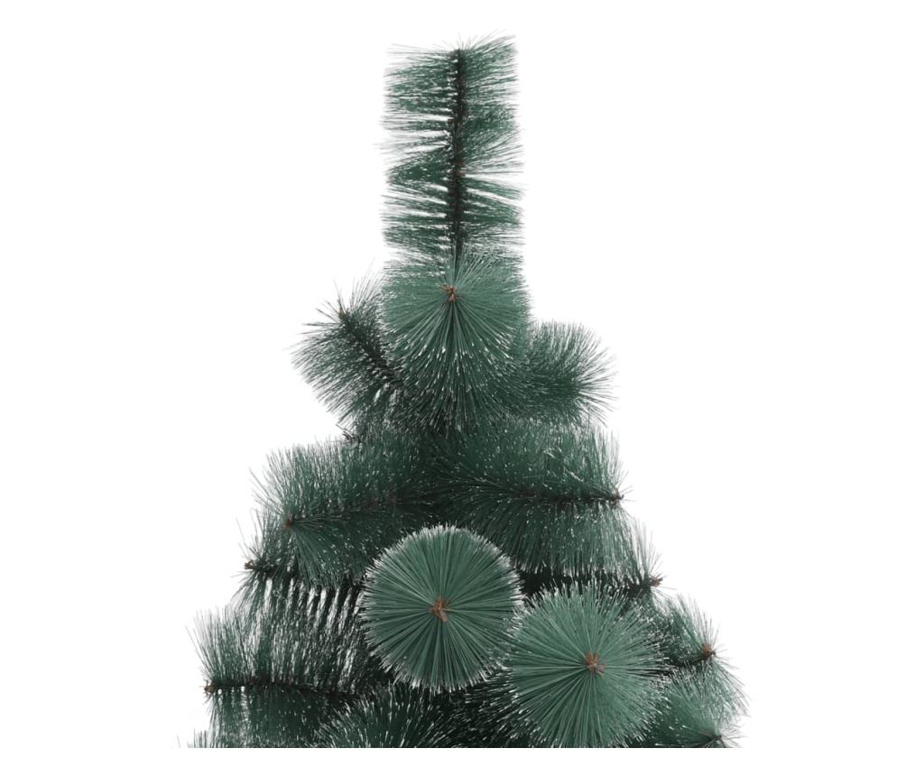 Brad de Crăciun artificial cu suport, verde, 120 cm, PET - 3