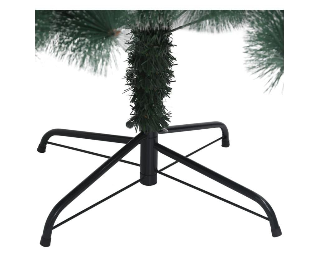Brad de Crăciun artificial cu suport, verde, 120 cm, PET - 5