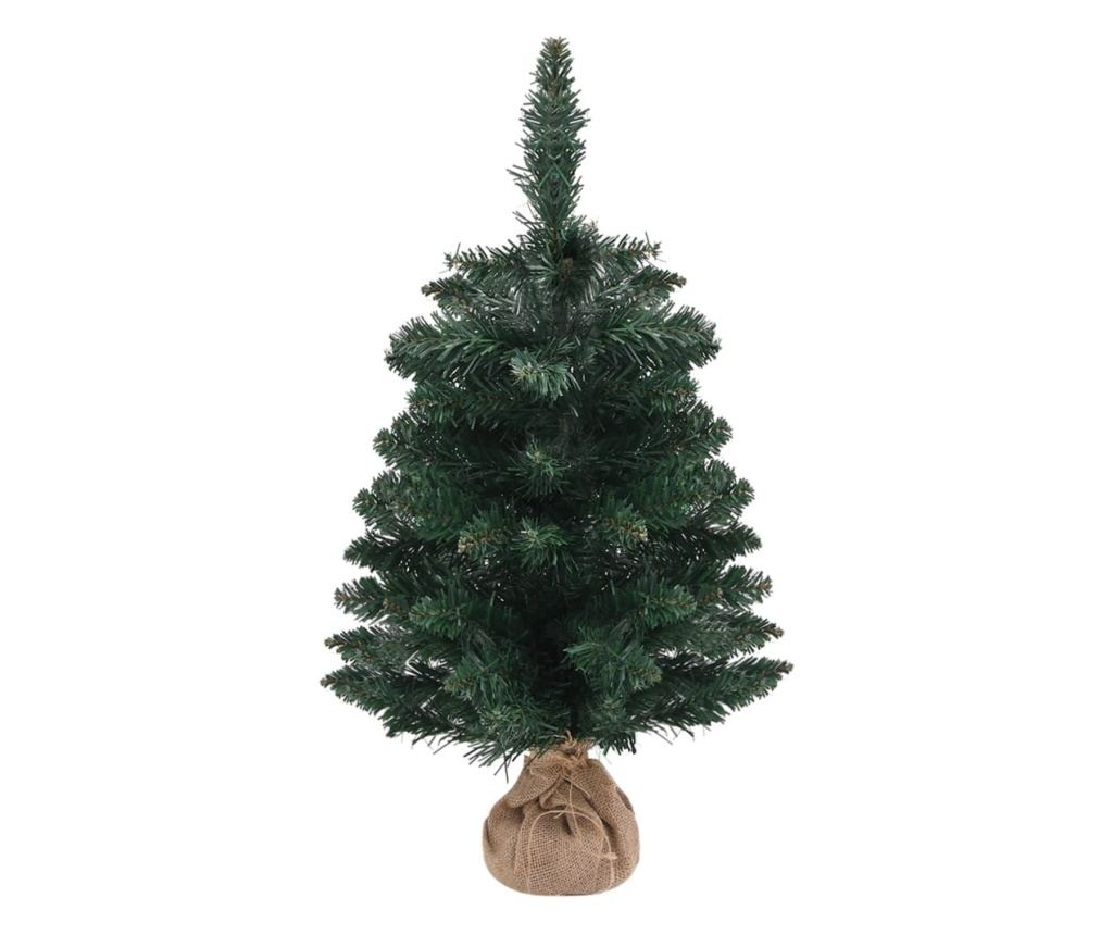 Umjetno božićno drvce sa stalkom, zeleno, 60 cm, PVC - 2