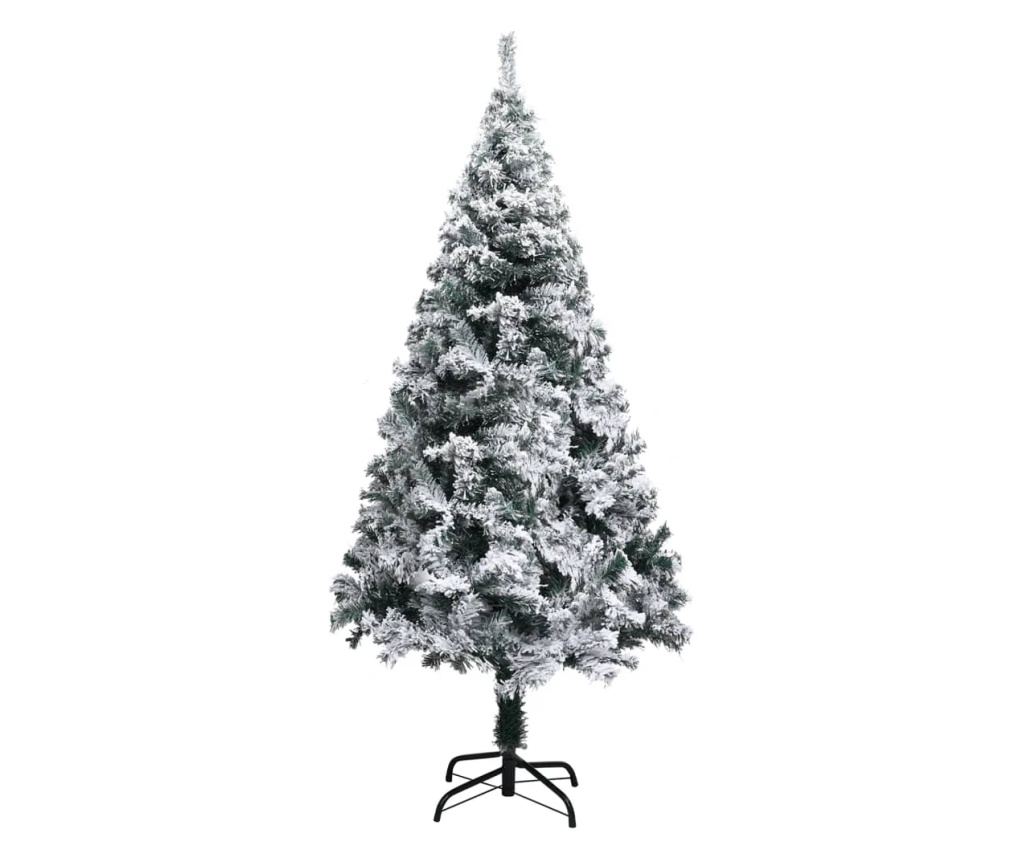 Umjetno božićno drvce sa snijegom, zeleno, 120 cm, PVC - 2