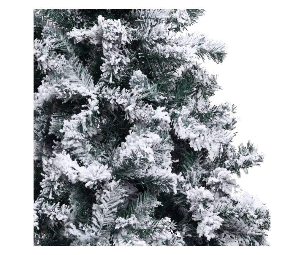 Umjetno božićno drvce sa snijegom, zeleno, 120 cm, PVC - 4