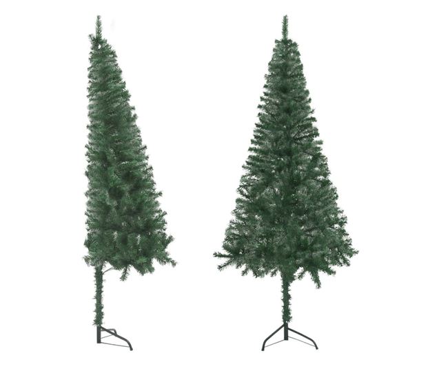 Umjetno božićno drvce za kut, zeleno, 120 cm, PVC